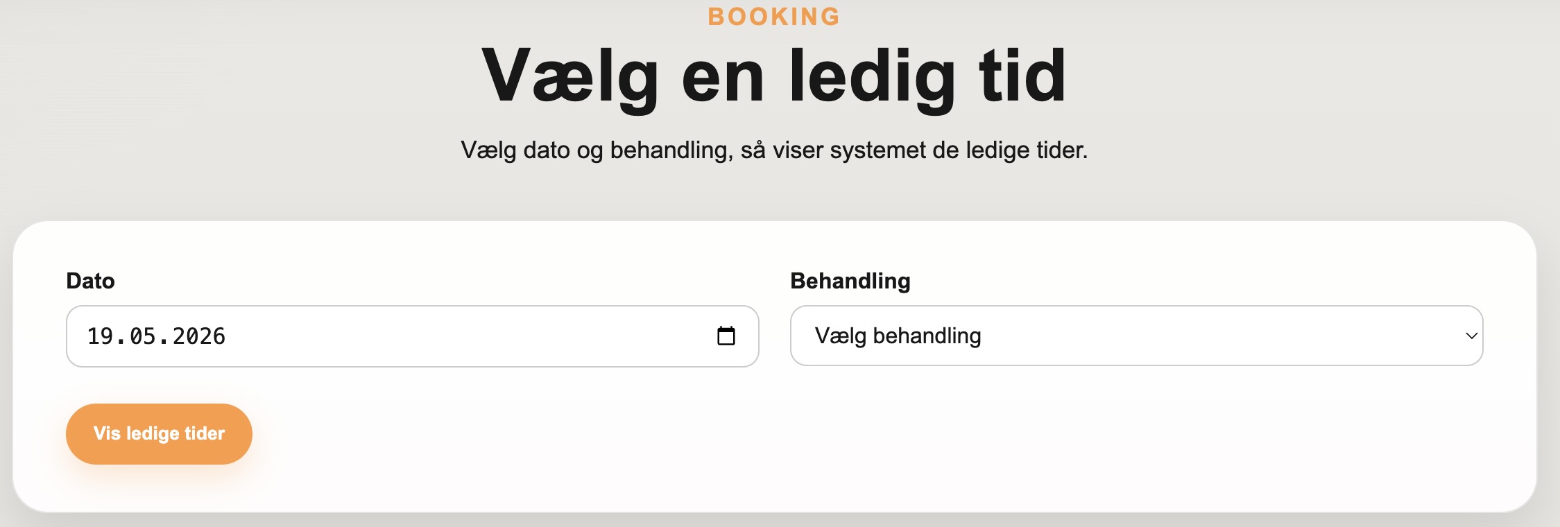 Om bookning